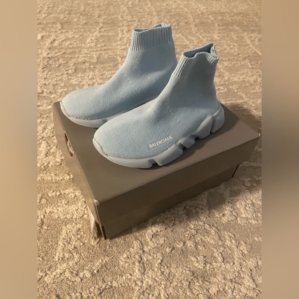 Blue Balenciaga Speed Trainers Size 26(9.5) Toddlers